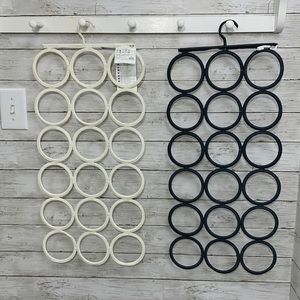 Ikea KOMPLEMENT Multi-use scarf closet hanger, 1 white, 1 grey